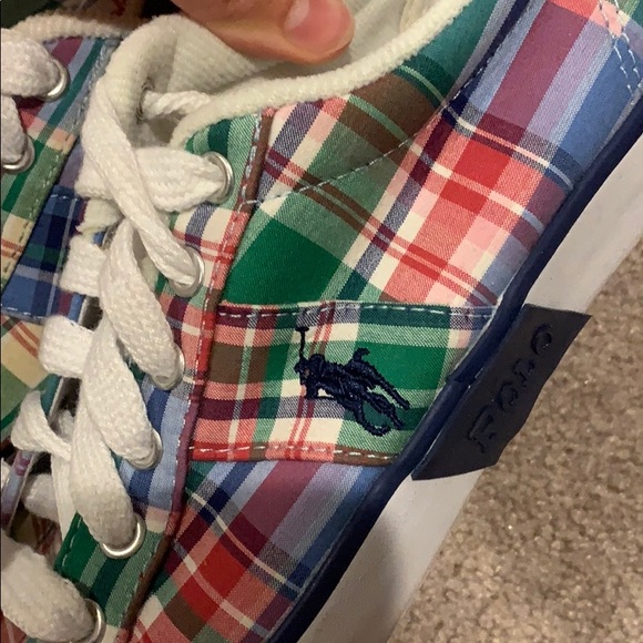 Plaid Ralph Lauren sneakers - Picture 2 of 4